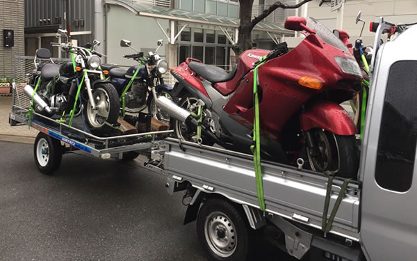 関東〜東海〜関西エリアのバイク輸送・陸送ならサン急便